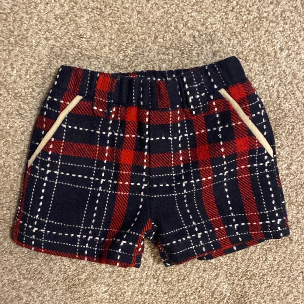 ❤️Free Shipping💙 Dino BeBe Plaid Wool Blend Shorts- Size 3 (Toddler)